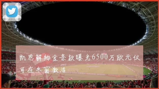 凯恩解约金条款曝光6500万欧元仅可在冬窗激活